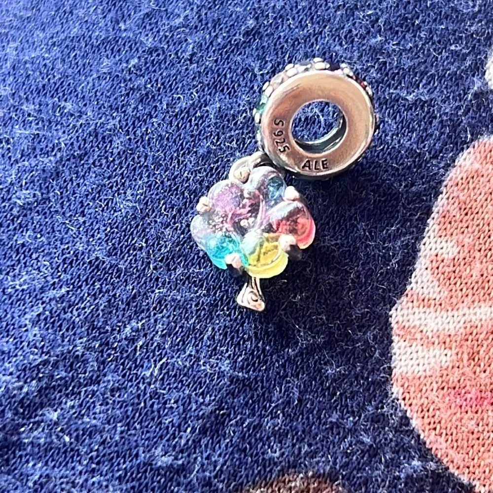 Pandora Silver Charm with Multicolor Gemstones - Picture 4 of 5